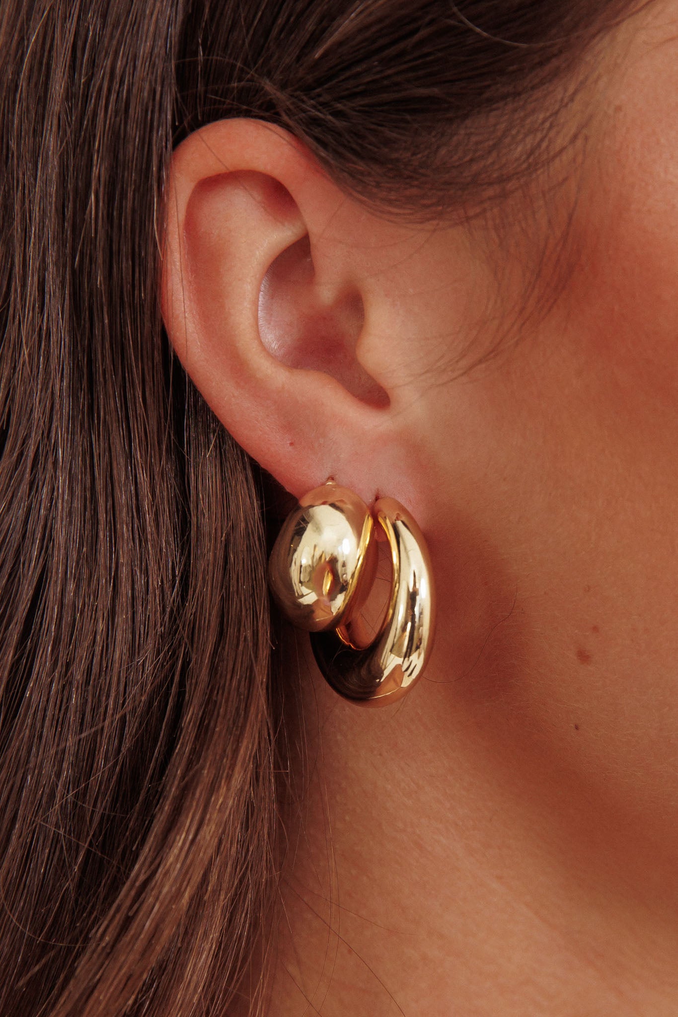 Casper Chunky Earrings Set Gold by Selfie Leslie Australia