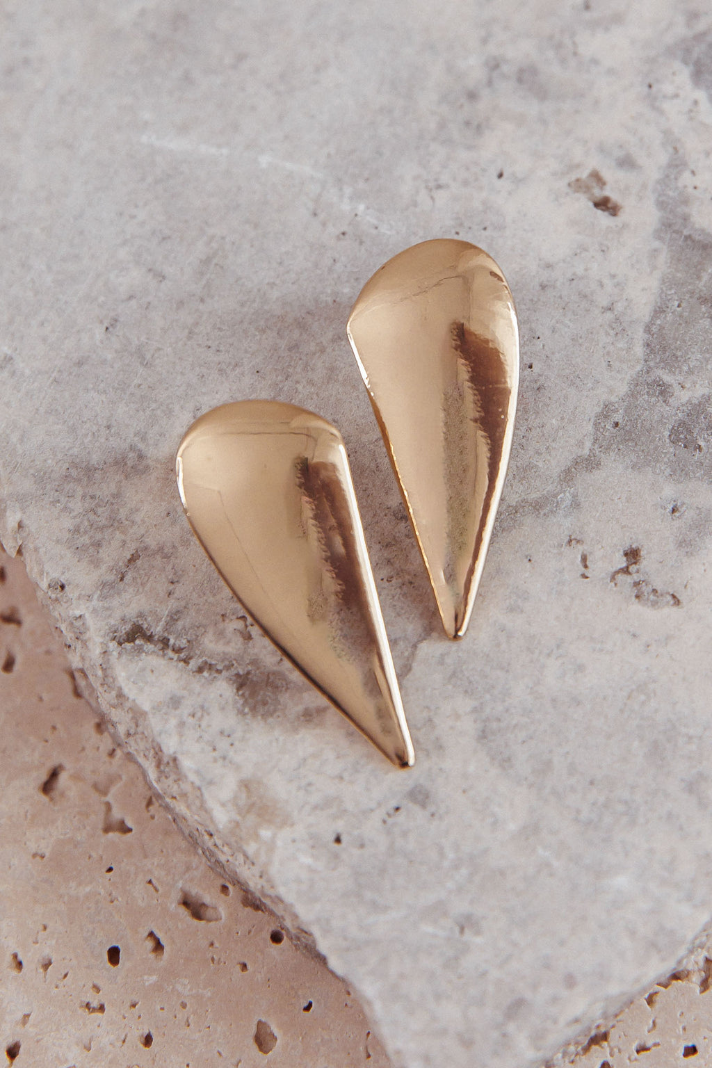 Peta Teardrop Earrings Gold by Selfie Leslie Australia