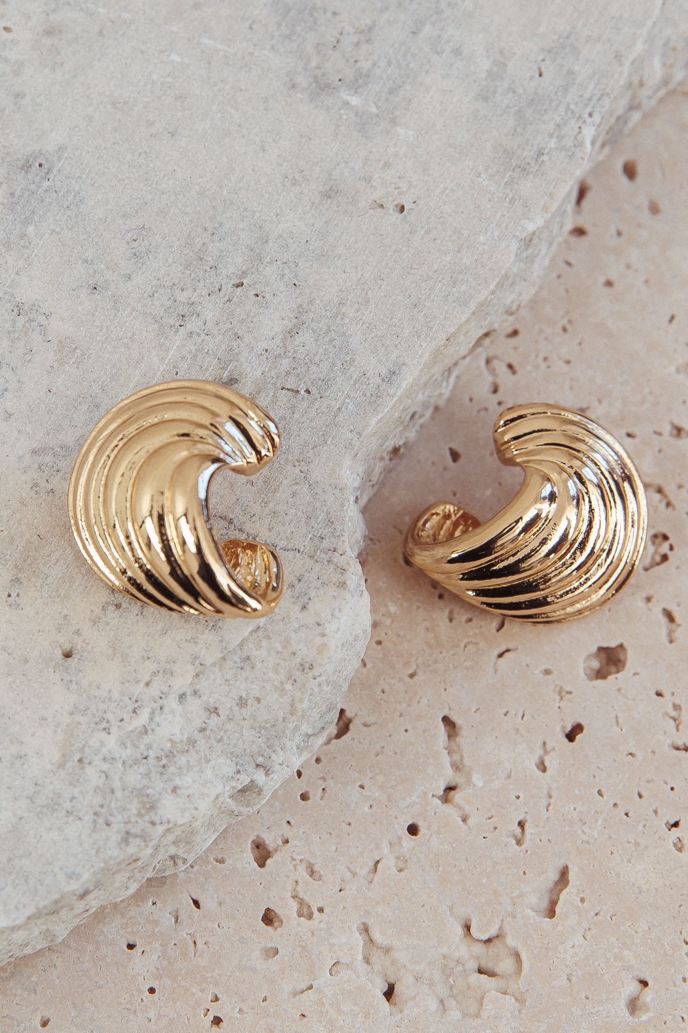 Magic Swirl Earrings Gold by Selfie Leslie Australia