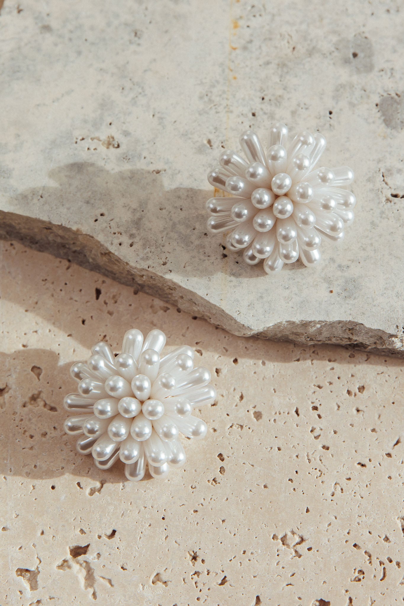 Mira Firework Cluster Earrings Pearl by Selfie Leslie Australia
