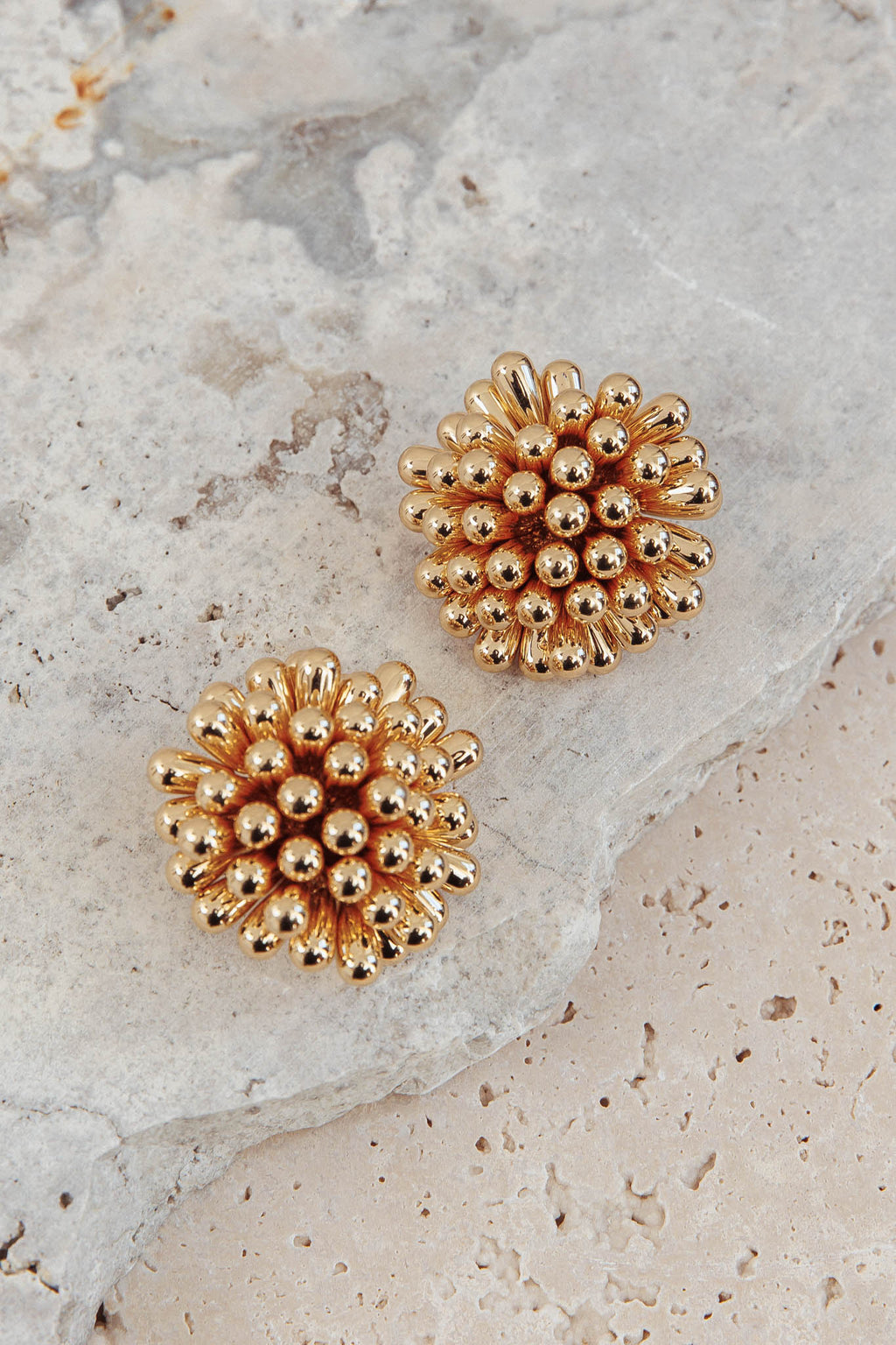 Billy Firework Cluster Earrings Gold by Selfie Leslie Australia