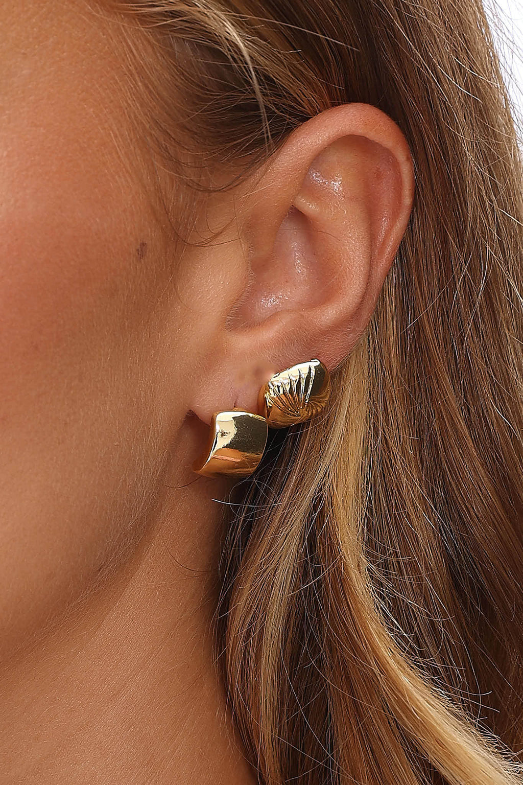 Irma Geometric Stud Earrings Set Gold by Selfie Leslie Australia