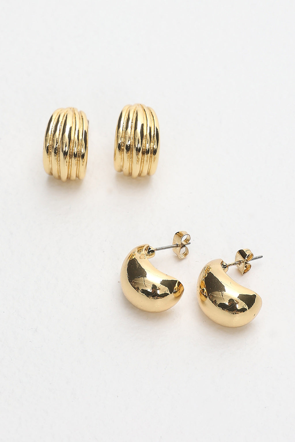 Monroe Stud Earring Set Gold by Selfie Leslie Australia