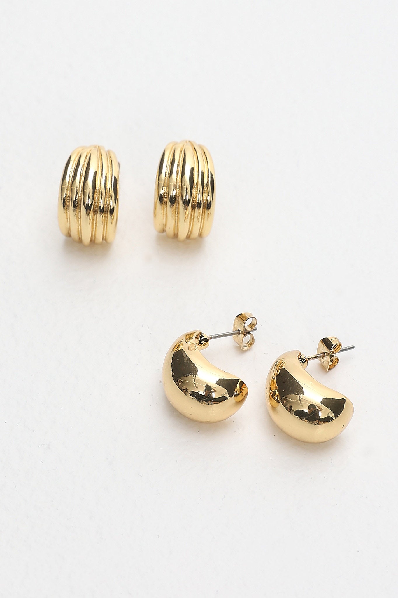 Monroe Stud Earring Set Gold by Selfie Leslie Australia