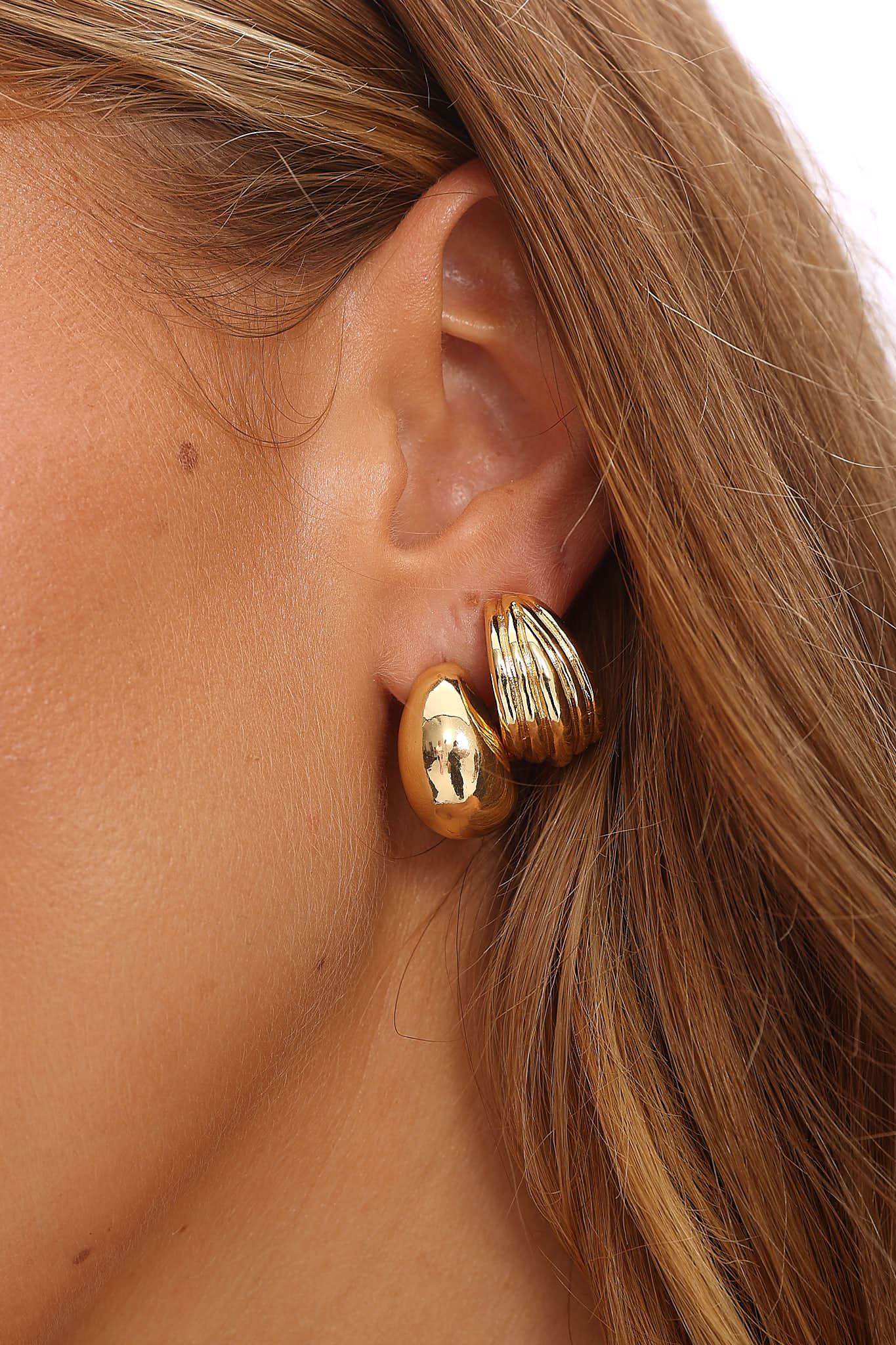 Monroe Stud Earring Set Gold by Selfie Leslie Australia