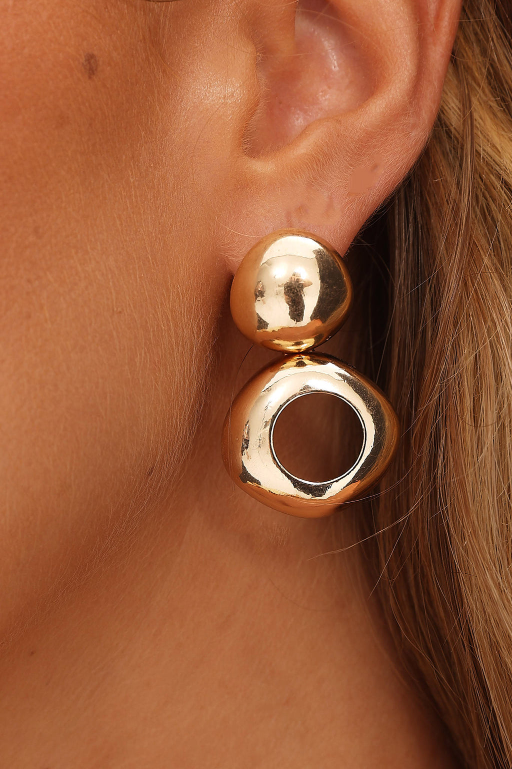Hilary Drop Earrings Gold by Selfie Leslie Australia
