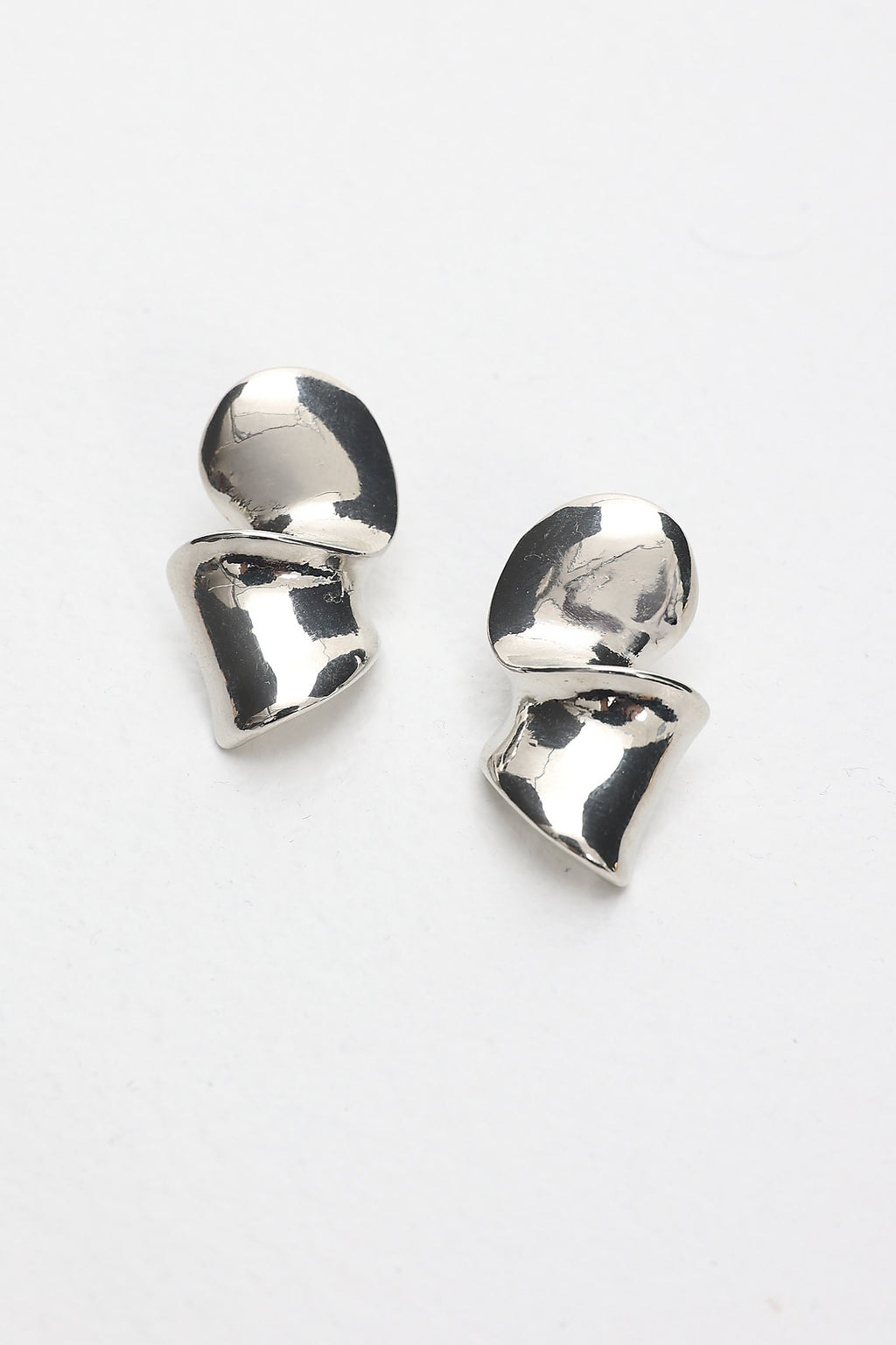 Iris Twist Earrings Silver by Selfie Leslie Australia
