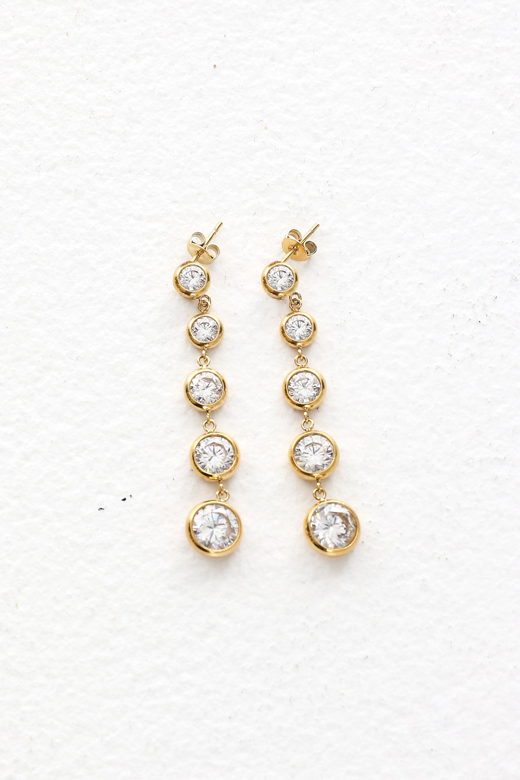 Gatsby Crystal Drop Earrings Gold