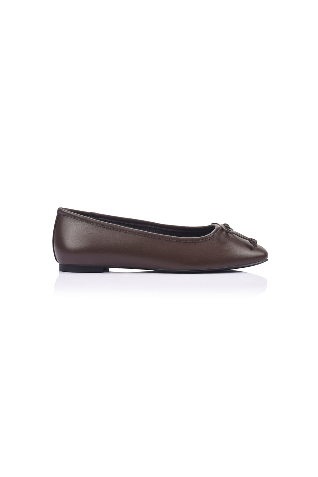 VERALi Eugenie Ballet Flats Chocolate Brown Micro by Selfie Leslie Australia