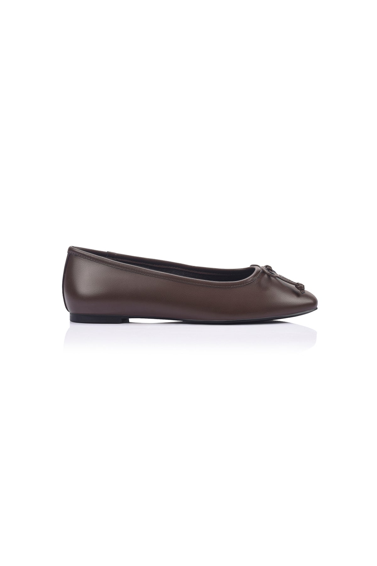 VERALi Eugenie Ballet Flats Chocolate Brown Micro by Selfie Leslie Australia
