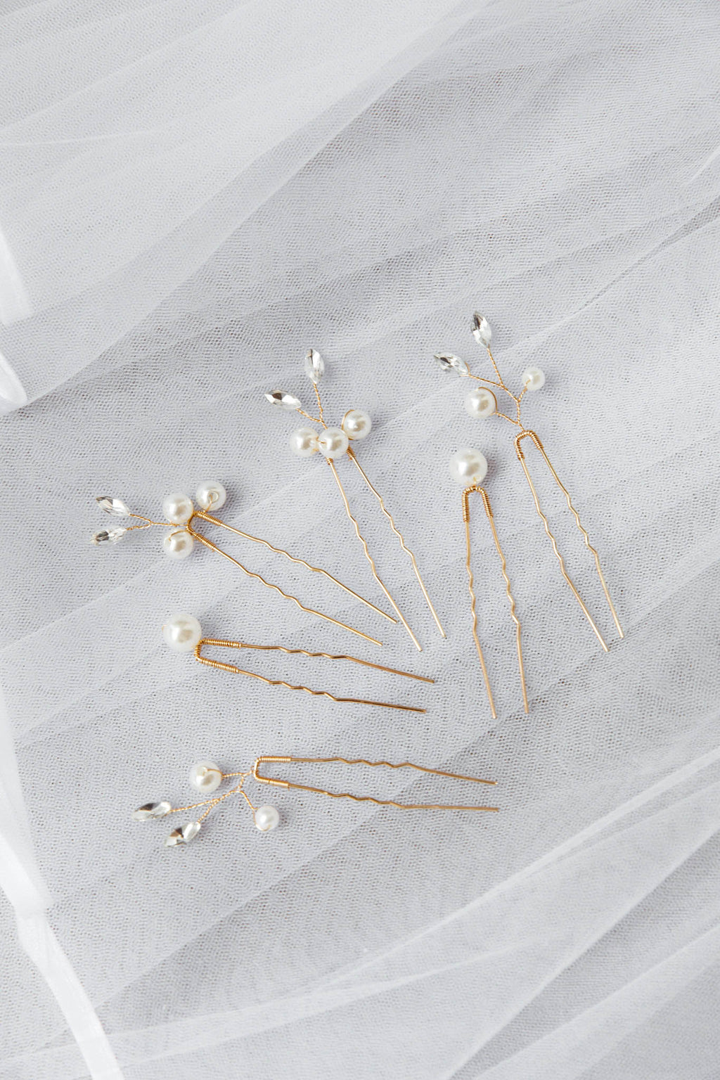 Presley Pearl Hair Pins Gold by Selfie Leslie Australia
