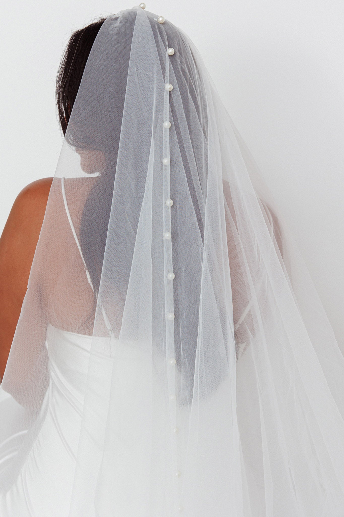 Magic Moment Pearl Accent Veil White by Selfie Leslie Australia