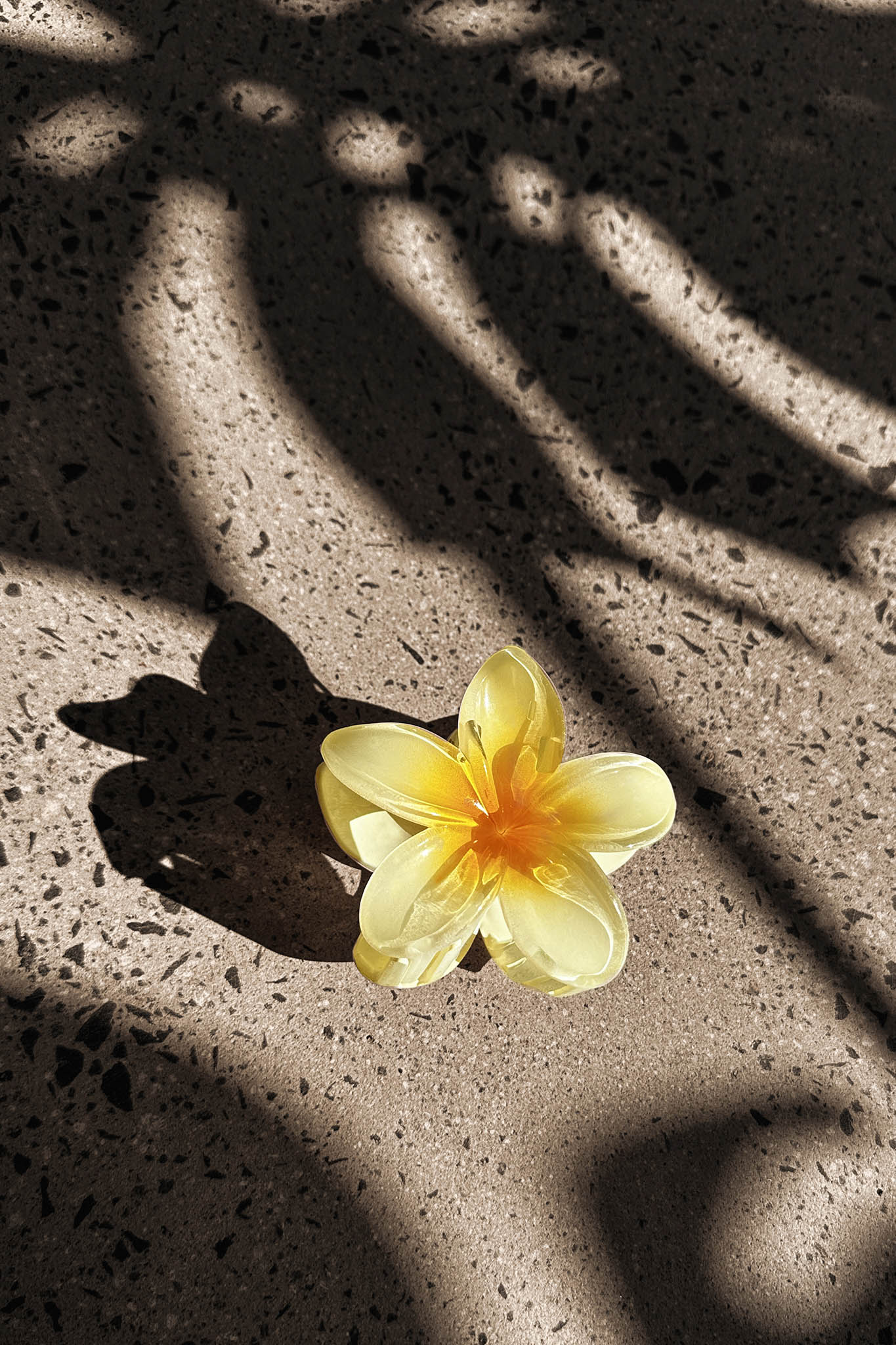 Ayni Frangipani Claw Clip Yellow by Selfie Leslie Australia