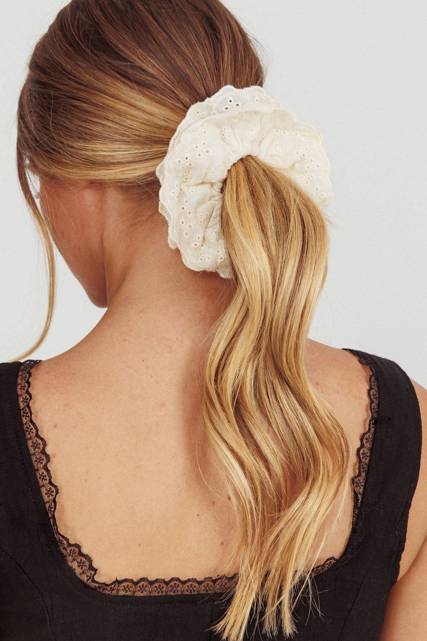 Emily Lace Scrunchie White by Selfie Leslie Australia