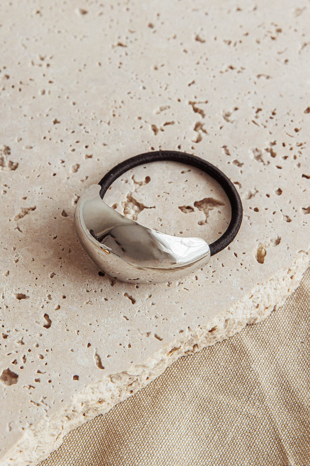 Cindy Hair Tie Dark Silver by Selfie Leslie Australia