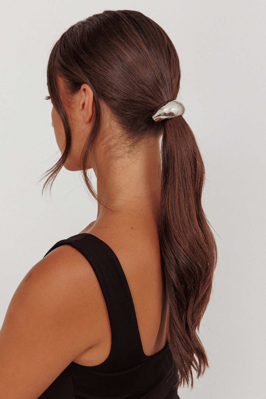 Cindy Hair Tie Dark Silver by Selfie Leslie Australia