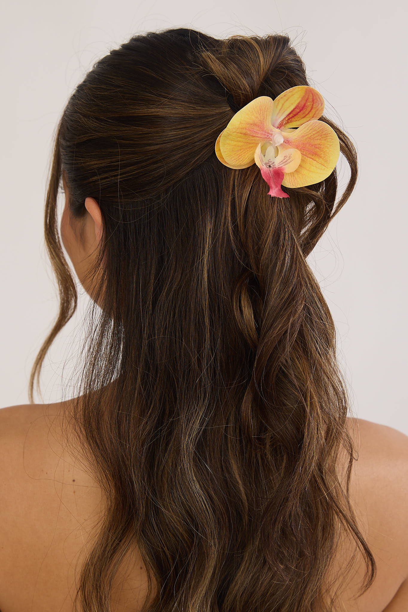 Orchid Hair Pin Peach by Selfie Leslie Australia