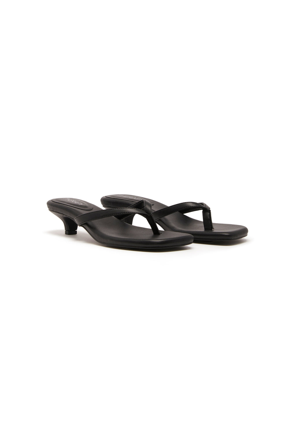 THERAPY Heatwave Thong Heel Black by Selfie Leslie Australia