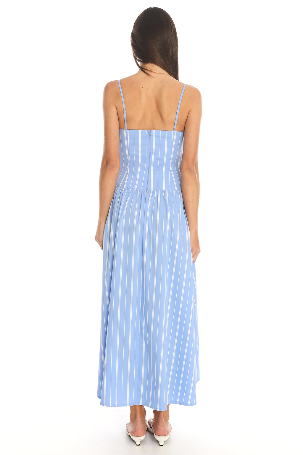 Seaside Tiered Maxi Dress Blue