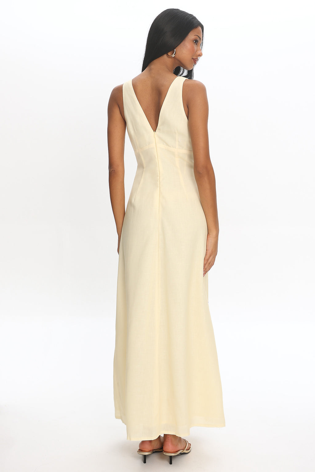 Meadow Bloom Maxi Dress Butter Yellow