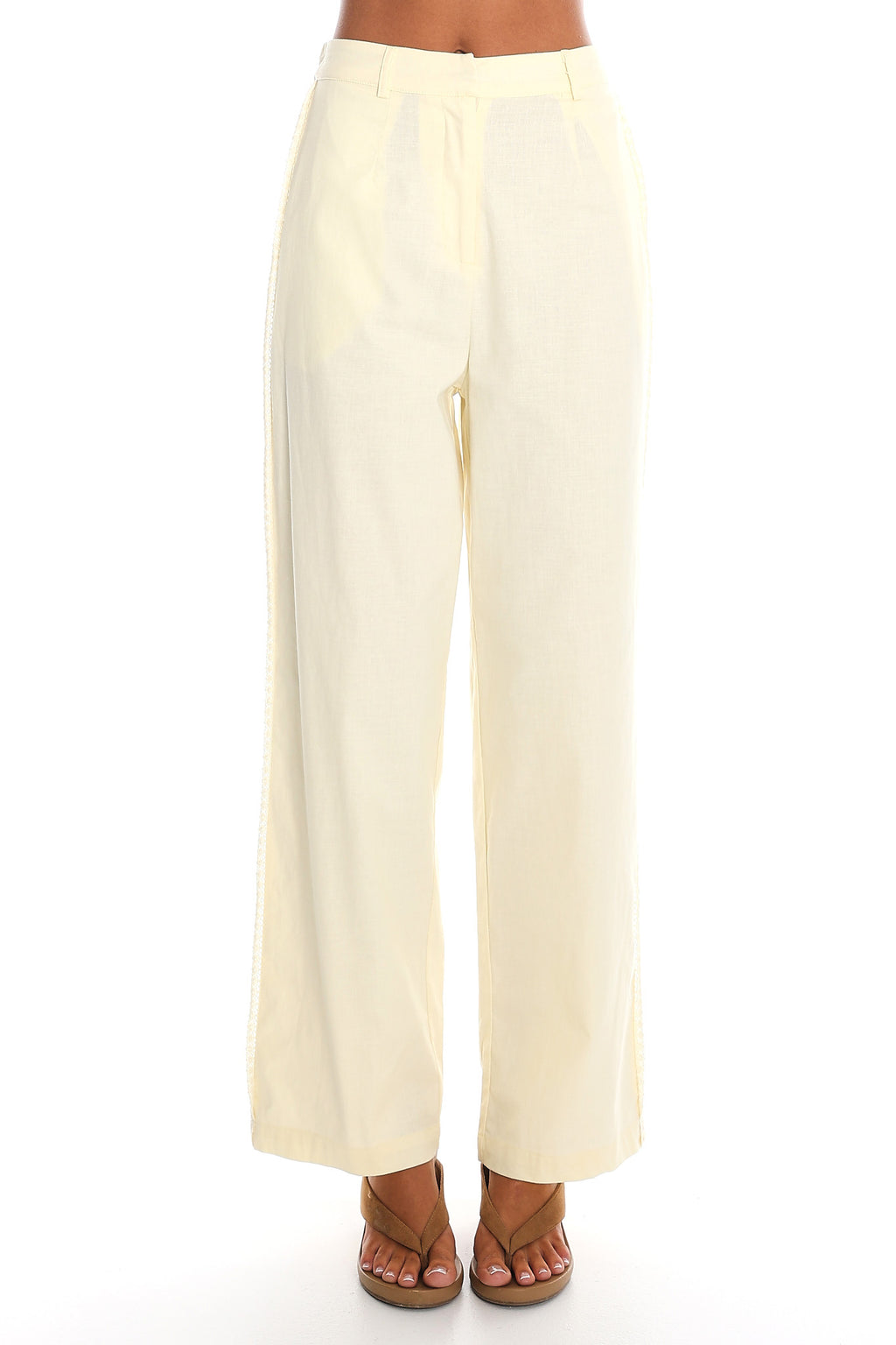 Visalia Wide Leg Trousers Butter