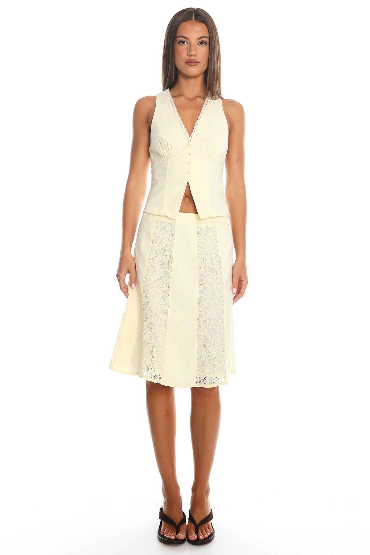 Visalia Midi Skirt Butter