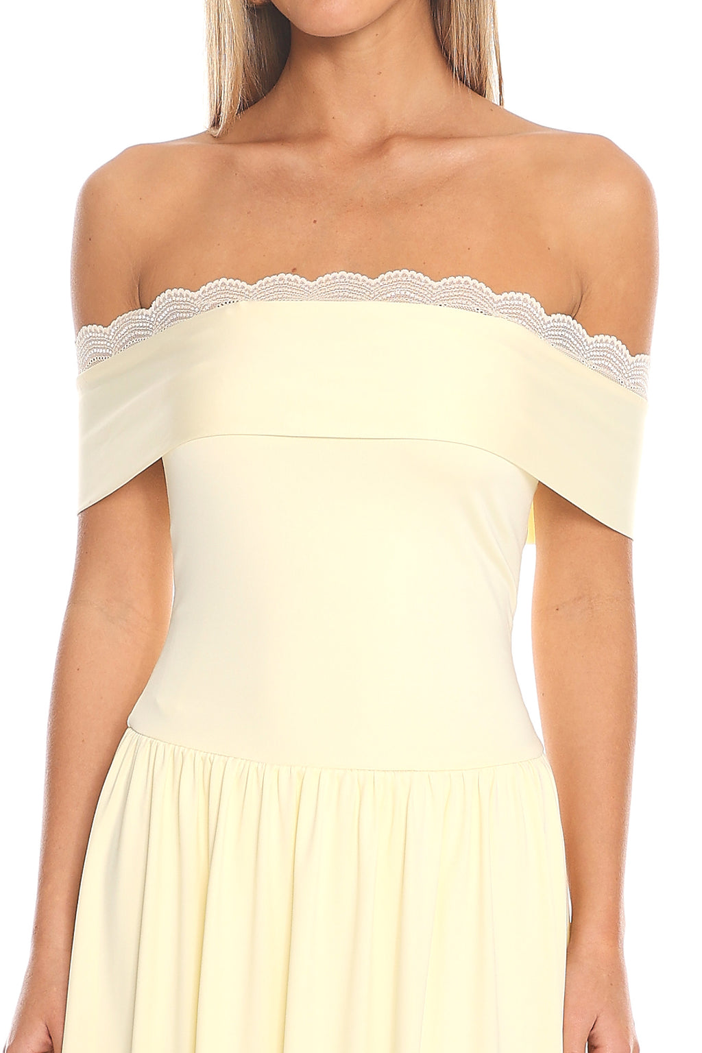 Slow Sunday Off-Shoulder Maxi Dress Butter