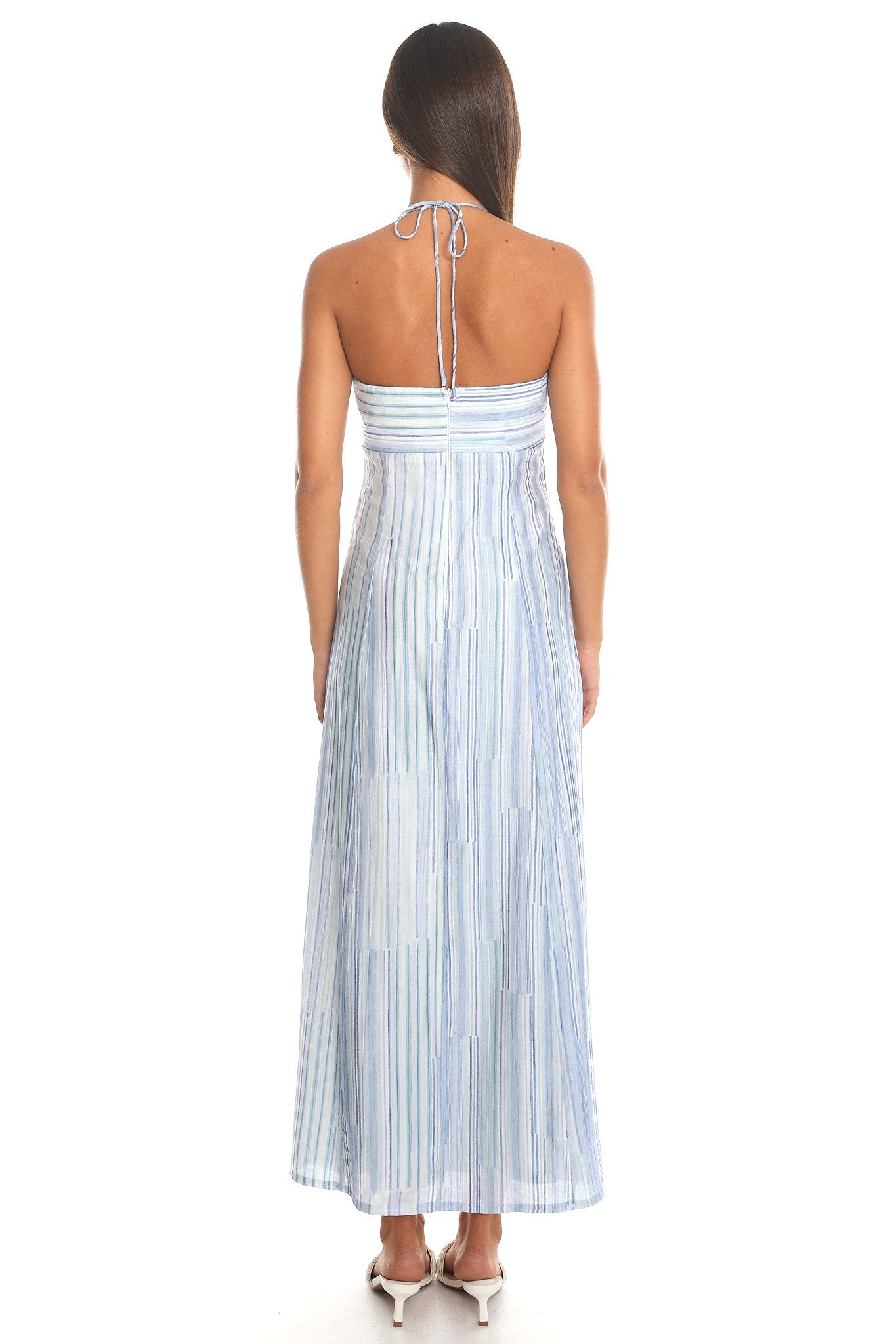 Easy Lover Halter Maxi Dress Blue