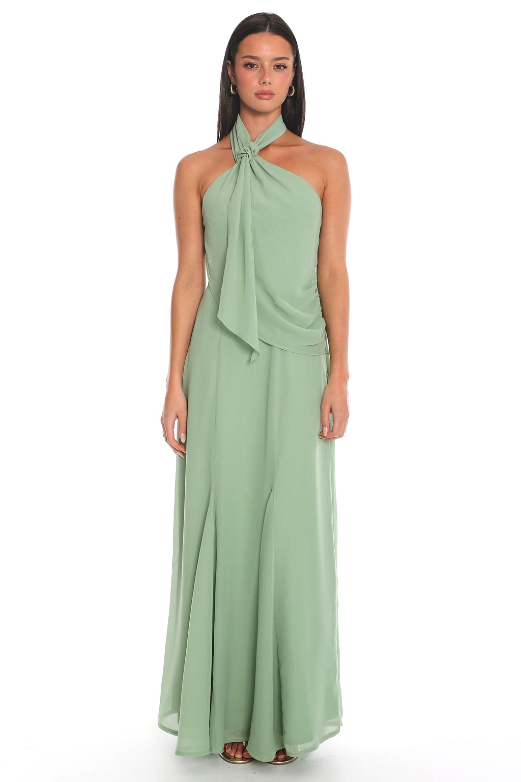 Everglades Halter Maxi Dress Sage