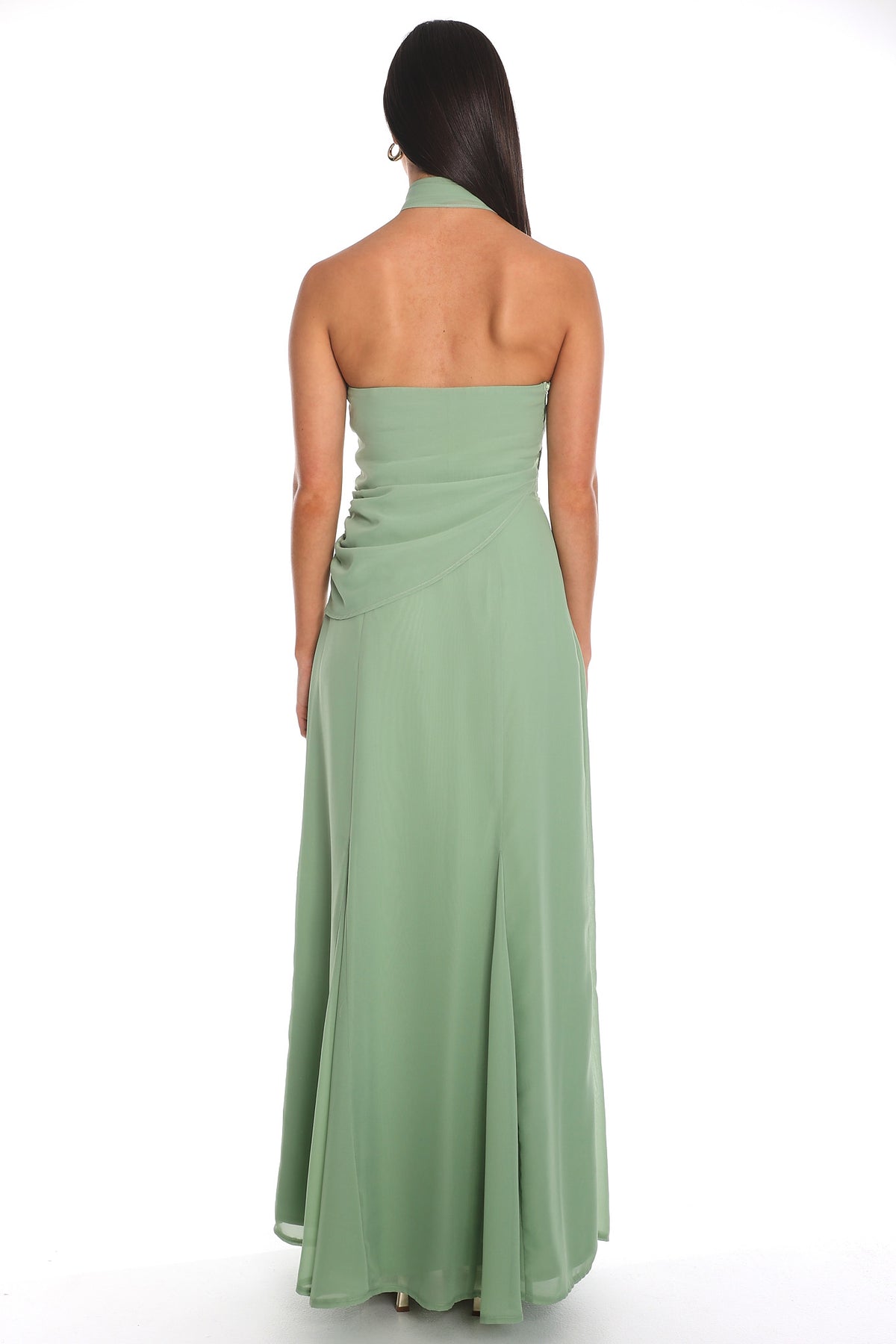 Everglades Halter Maxi Dress Sage