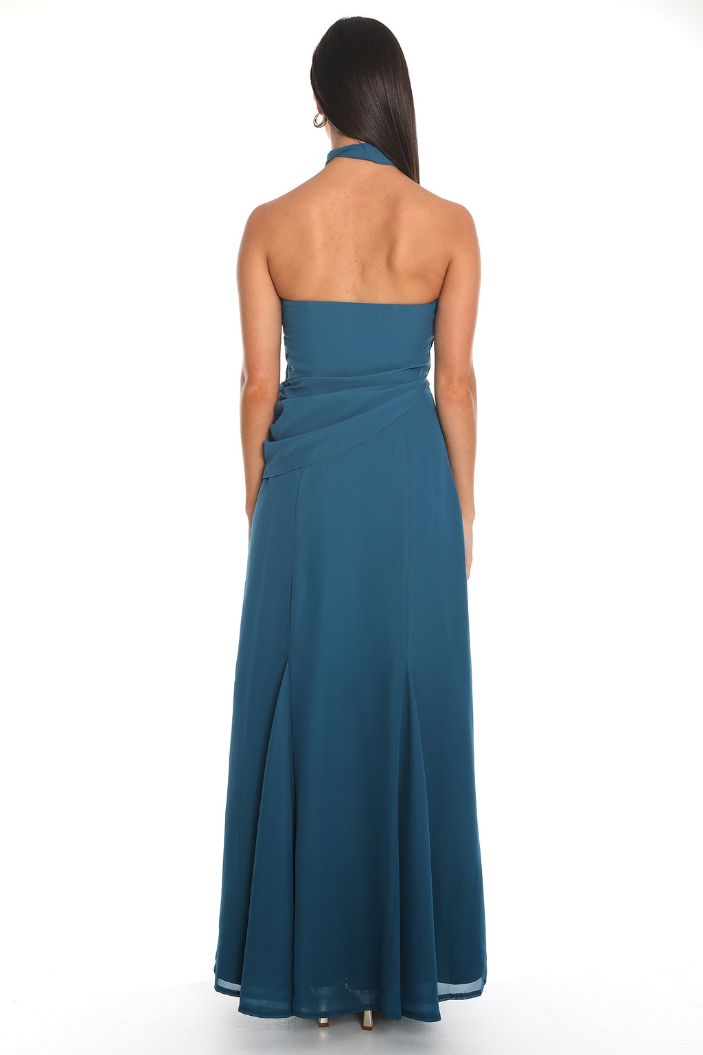 Everglades Halter Maxi Dress Teal by Selfie Leslie Australia
