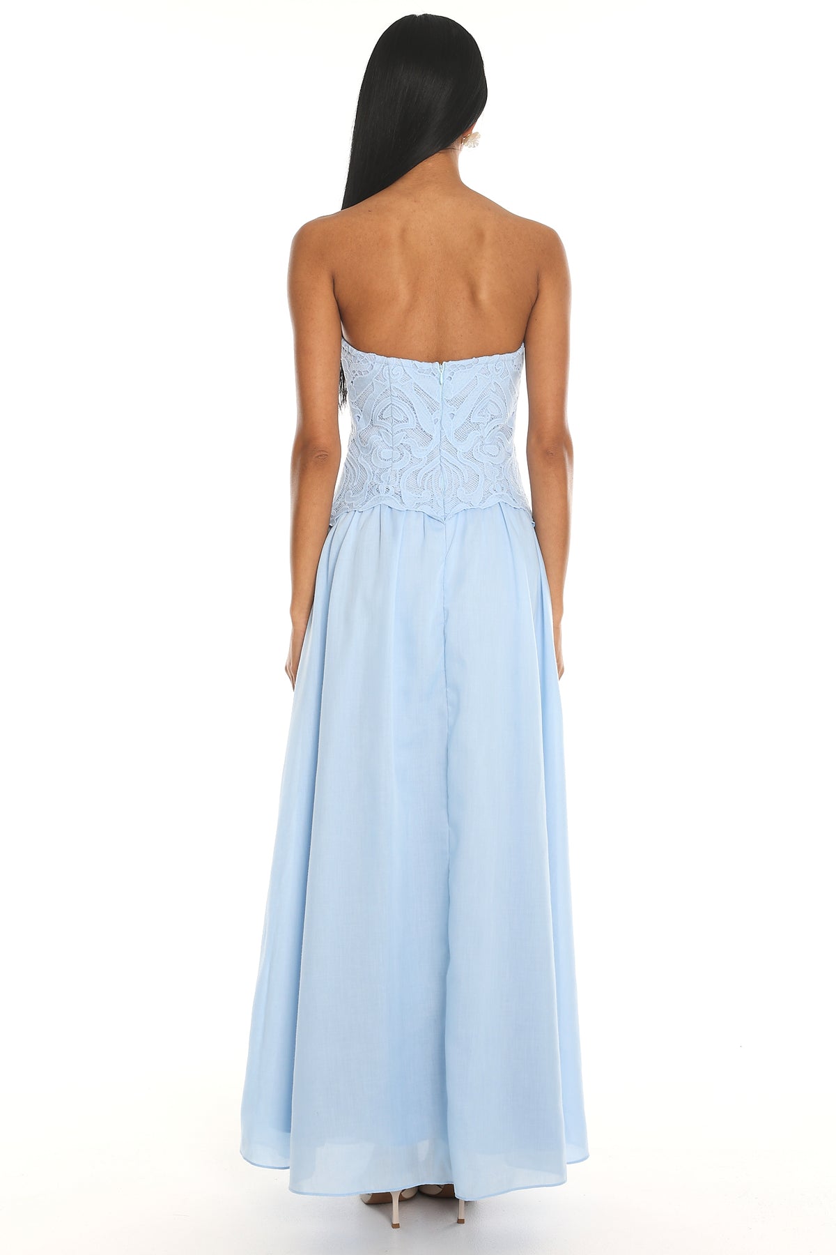 Adana Lace Maxi Dress Blue