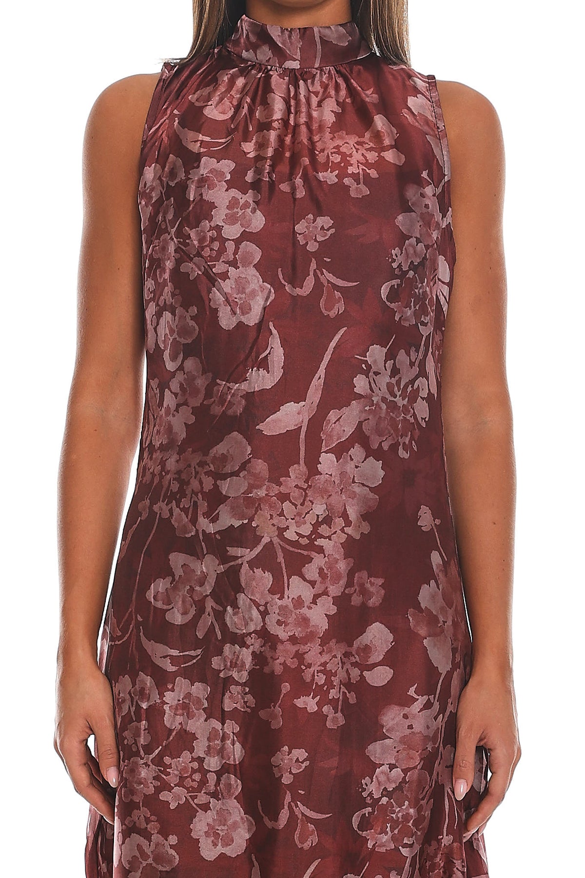 Anahita Tiered Maxi Dress Rust