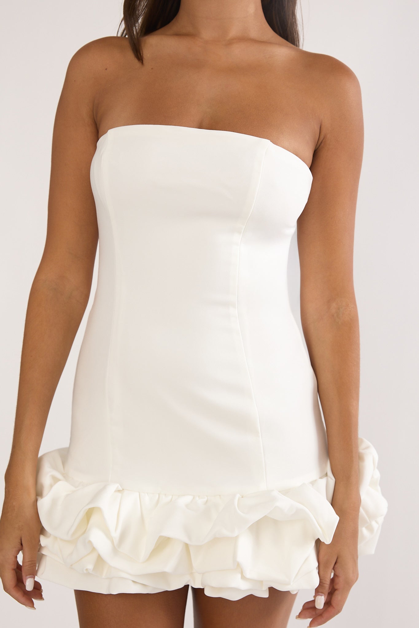 Moonlis Strapless Romper Off White by Selfie Leslie Australia