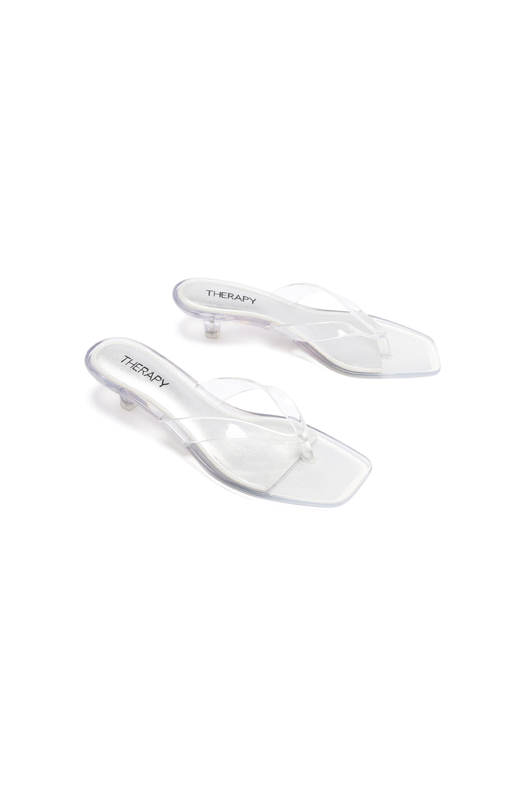 THERAPY Jellyz Thong Heel Clear by Selfie Leslie Australia