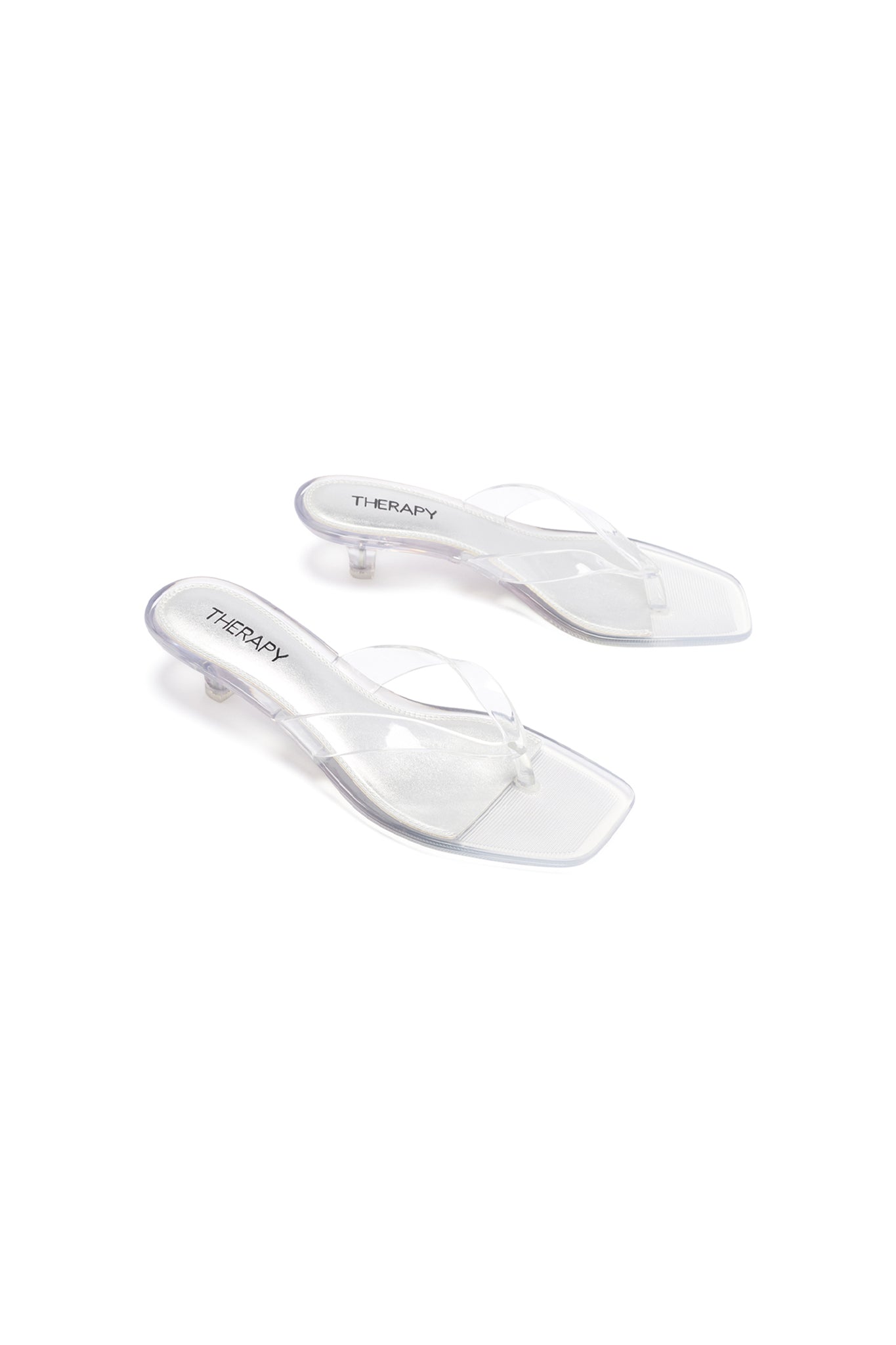 THERAPY Jellyz Thong Heel Clear by Selfie Leslie Australia