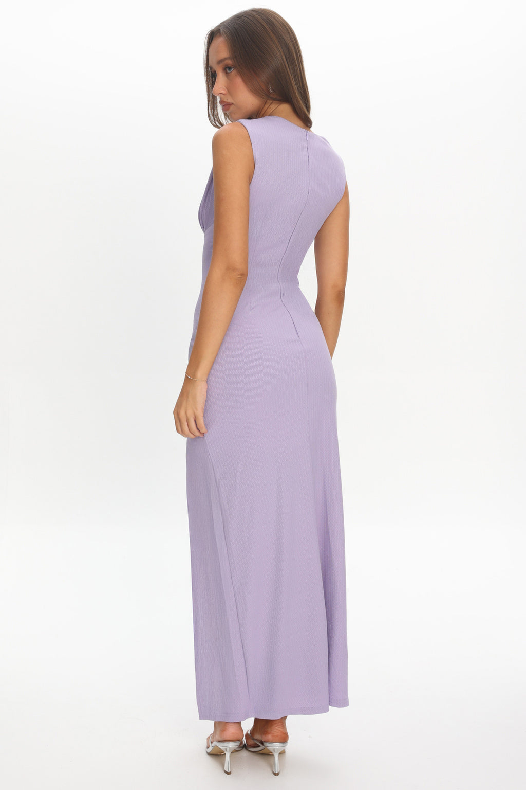 Daleela Asymmetric Neckline Maxi Dress Lilac by Selfie Leslie Australia