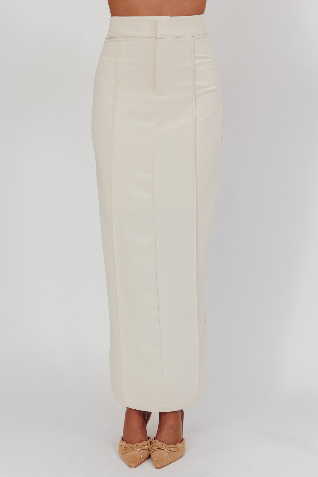 Like I Do Maxi Skirt Cream by Selfie Leslie Australia