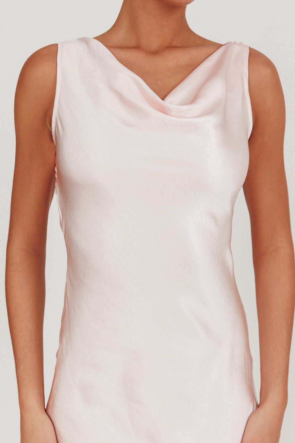 Take Care Backless Sash Maxi Dress Blush by Selfie Leslie Australia