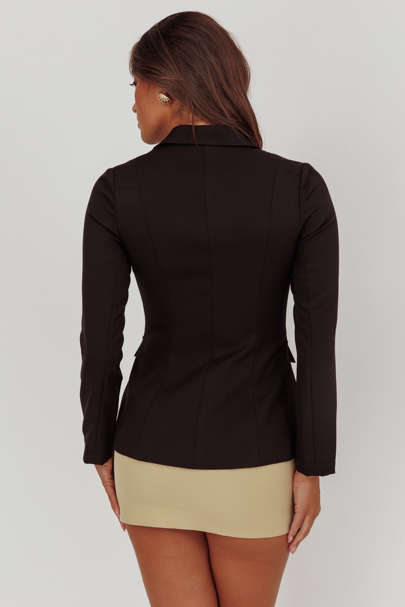 Lynsi Single Button Jacket Black by Selfie Leslie Australia