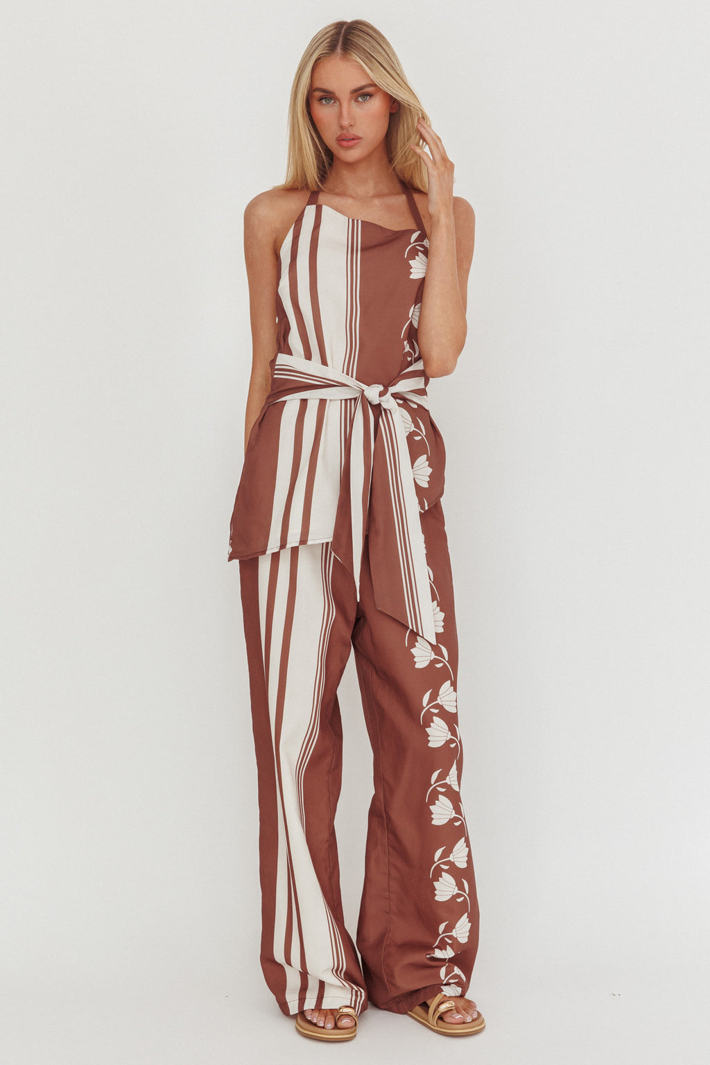 Eniola Drawstring Pants Palma by Selfie Leslie Australia
