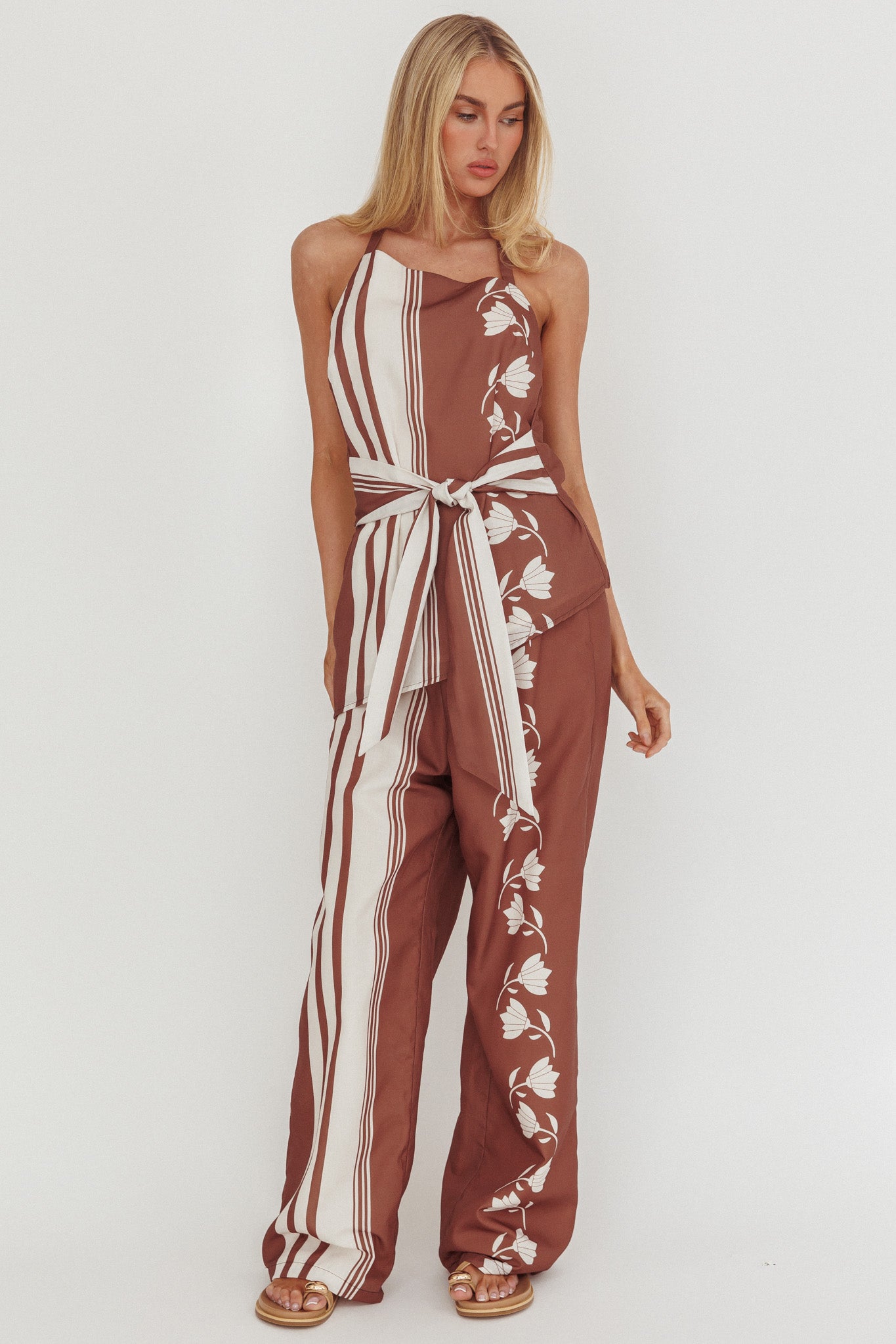 Eniola Drawstring Pants Palma by Selfie Leslie Australia