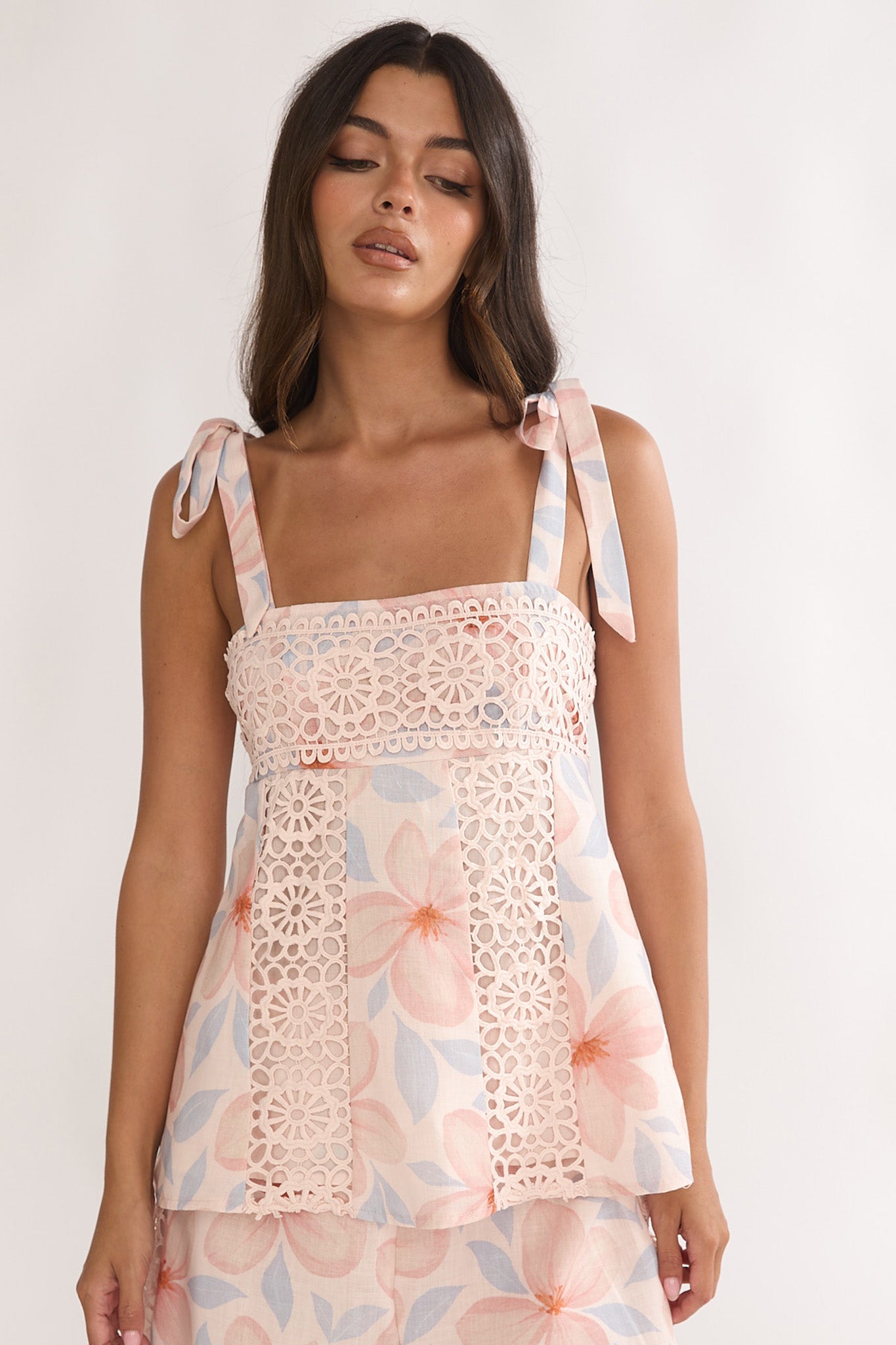 Baybreeze Tied Shoulder Top Floral by Selfie Leslie Australia