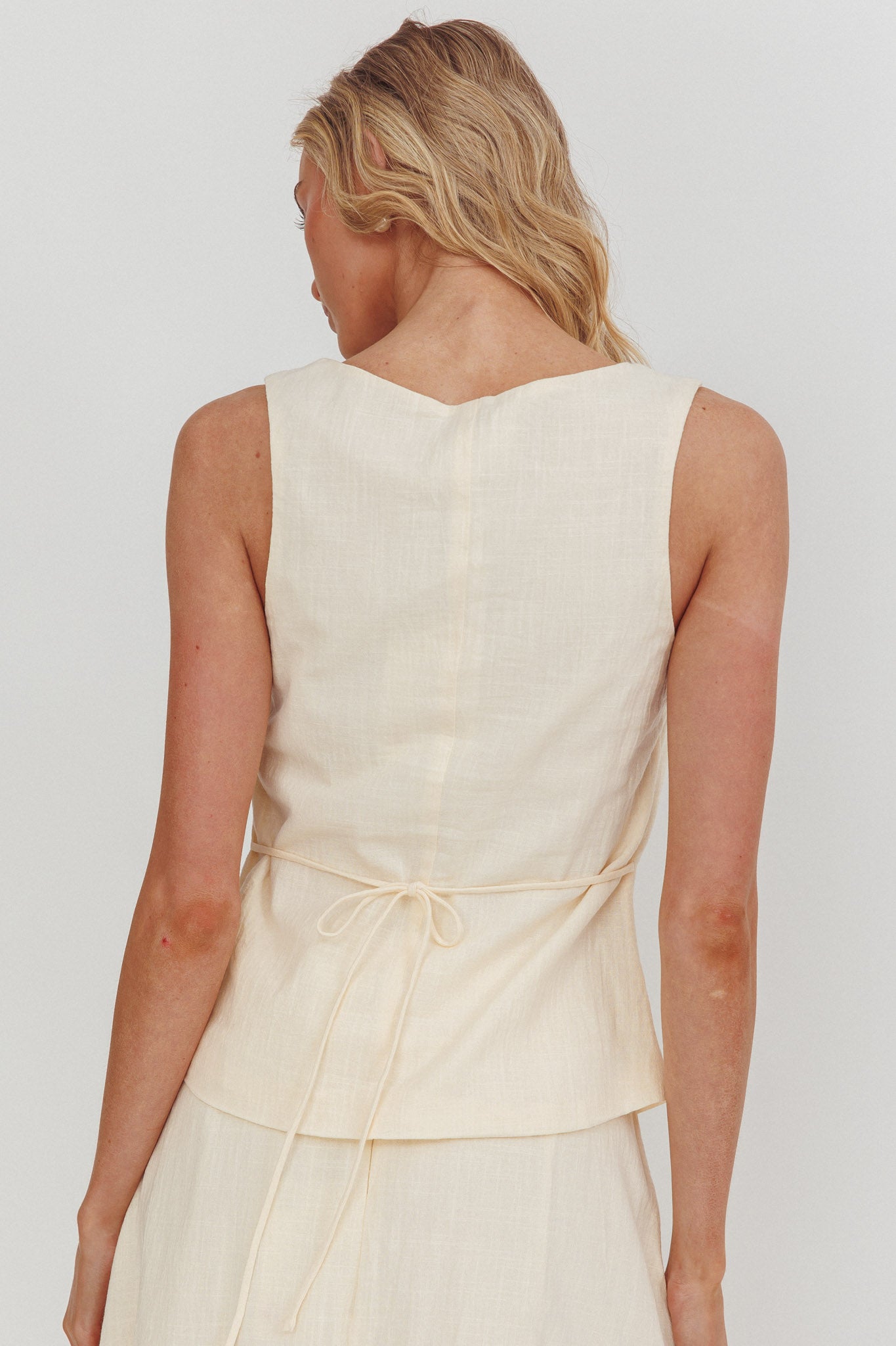Morning Lights Button Up Top Cream by Selfie Leslie Australia