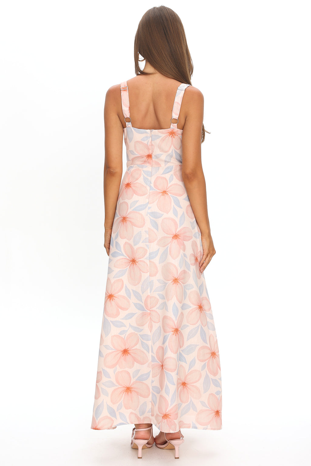 Arabella Tied Bust Maxi Dress Floral by Selfie Leslie Australia