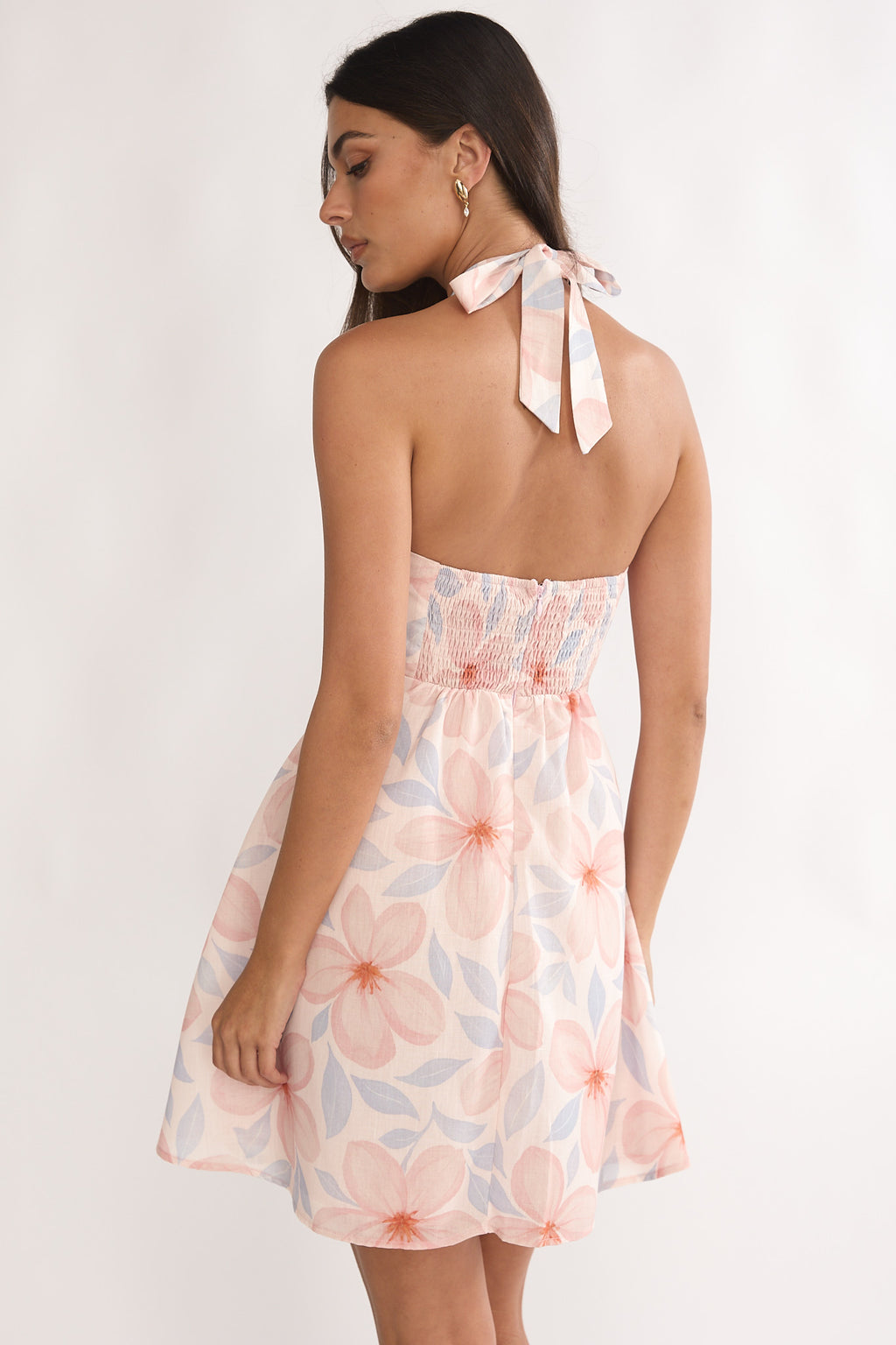 Paulette Halterneck Sun Dress Floral by Selfie Leslie Australia