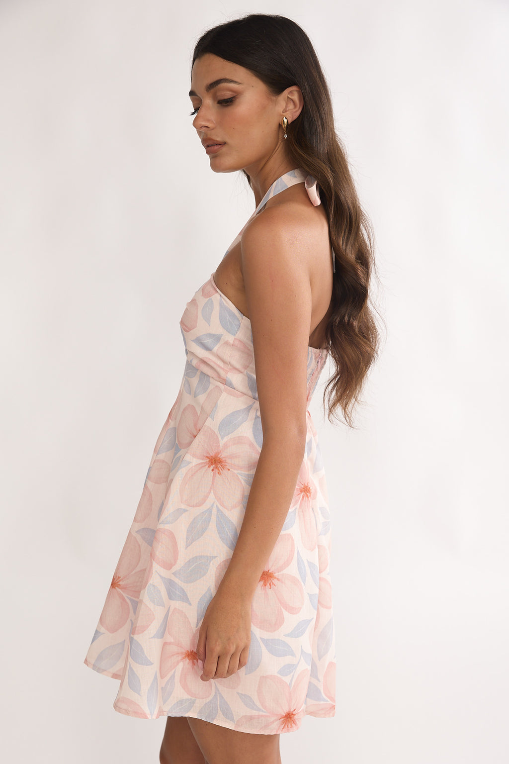 Paulette Halterneck Sun Dress Floral by Selfie Leslie Australia