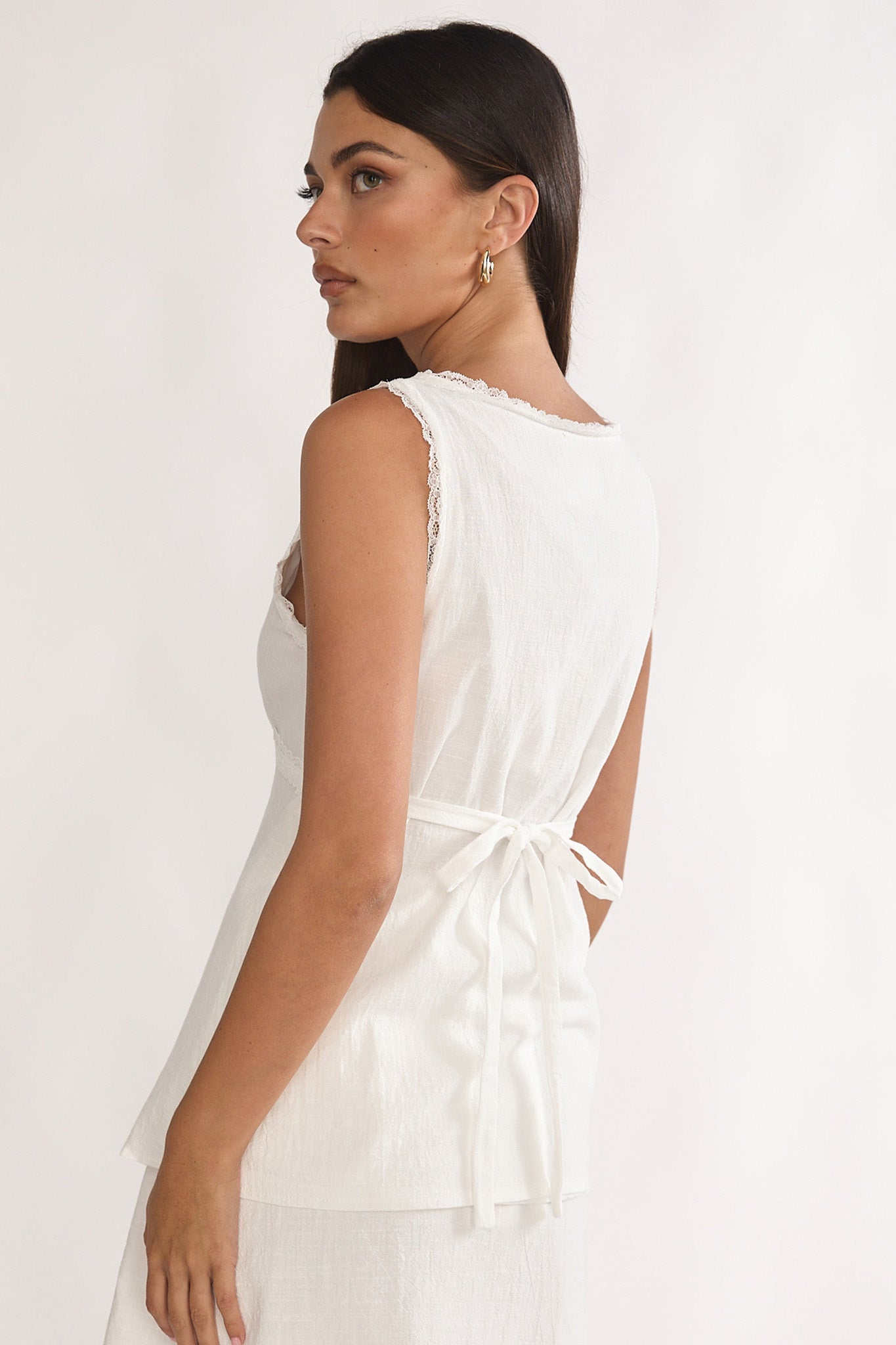 Maribelis Button Front Top White by Selfie Leslie Australia