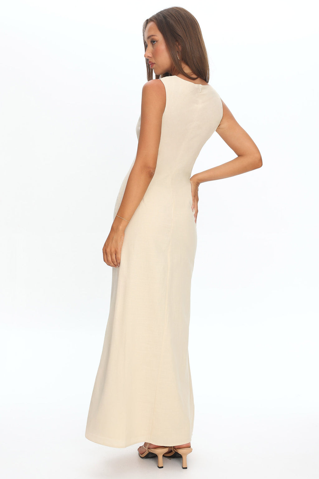 Perry Lace Insert Maxi Dress Vanilla by Selfie Leslie Australia