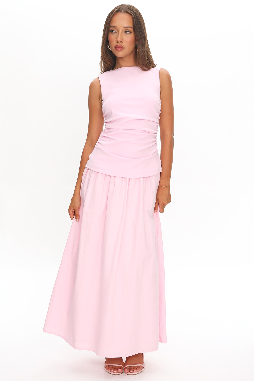 Keeeva Boatneck Maxi Dress Pink by Selfie Leslie Australia